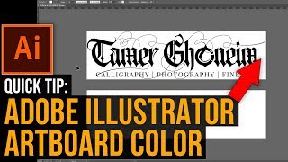 How to Change Artboard Background Color in Adobe Illustrator