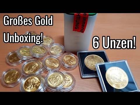 Großes Gold Unboxing! 6 Unzen! (und 20 Unzen Silber)