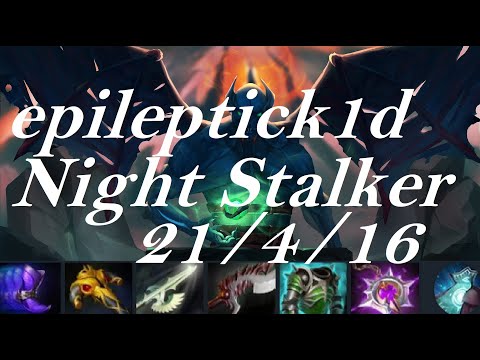 epileptick1d carry Night Stalker vs Faceless Void, Doom - struggling enemy - dota2