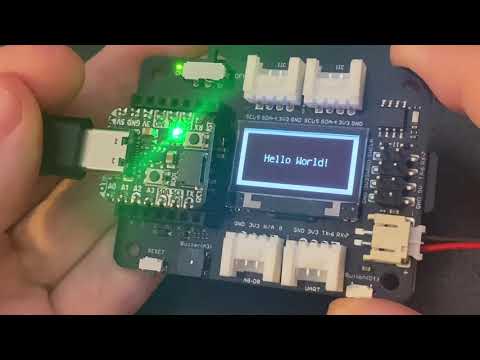 Testing out QT Py RP2040 with Xiao Extension Board