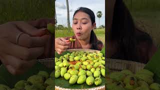 Download lagu Eating tiny mango with dry spicy salt  #epiceating #tropicalfruit #mukbang #epiceats #food mp3