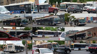 MTA: Bx40, Bx42, Bx4A Buses action at East Tremont Avenue | 8/12/2024
