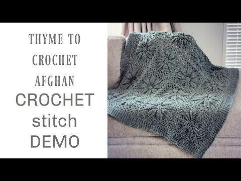 Thyme To Crochet Afghan Stitch Demo