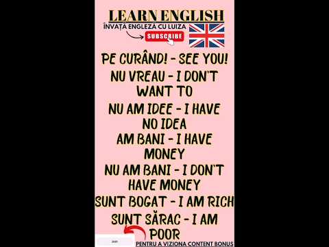 🇬🇧 LIMBA ENGLEZĂ ÎNCEPĂTORI| PROPOZIȚII ȘI FRAZE DES UTILIZATE, CURS ENGLEZĂ #engleza #invataengleza