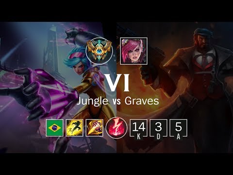 Vi Jungle vs Graves - BR Challenger Patch 8.21