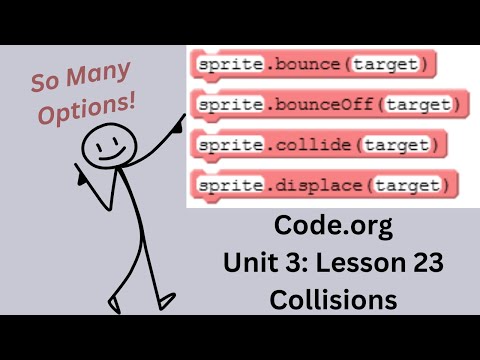 Code org Lesson 23 Collisions