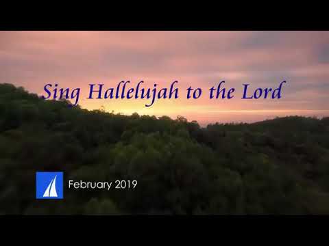 Sing Hallelujah to the Lord. In English song