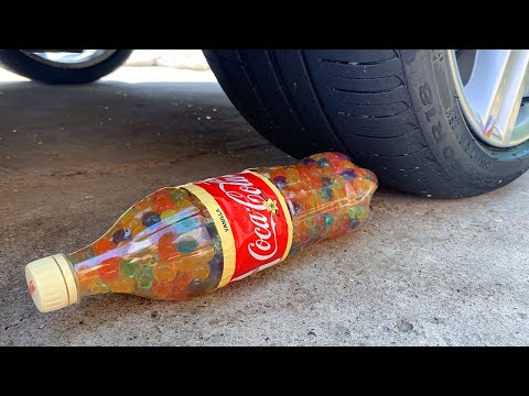 Crushing Crunchy & Soft Things by Car! EXPERIMENT Car vs Orbeez Bottle