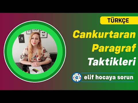 CANKURTARAN TAKTİKLERLE PARAGRAF SORU ÇÖZÜMÜ