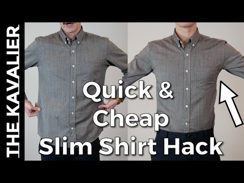 Slim Shirts without Sewing or a Tailor