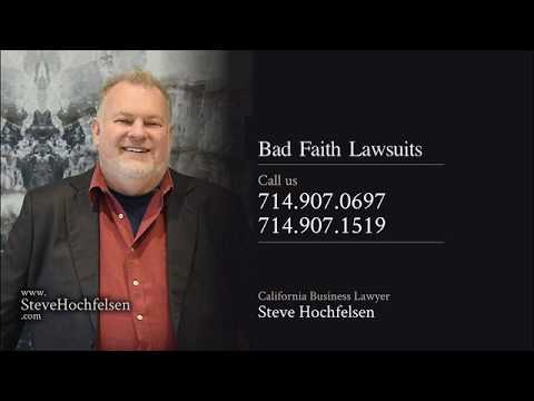 Insurance Coverage Disputes and Bad Faith Lawsuits