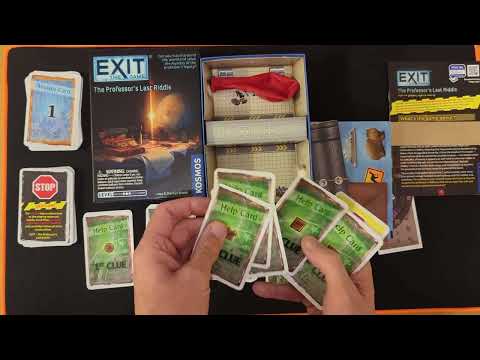 Exit the Game: The Professor's Last Riddle #unboxing #howtoplay AmassGames #boardgame #tabletop 4k