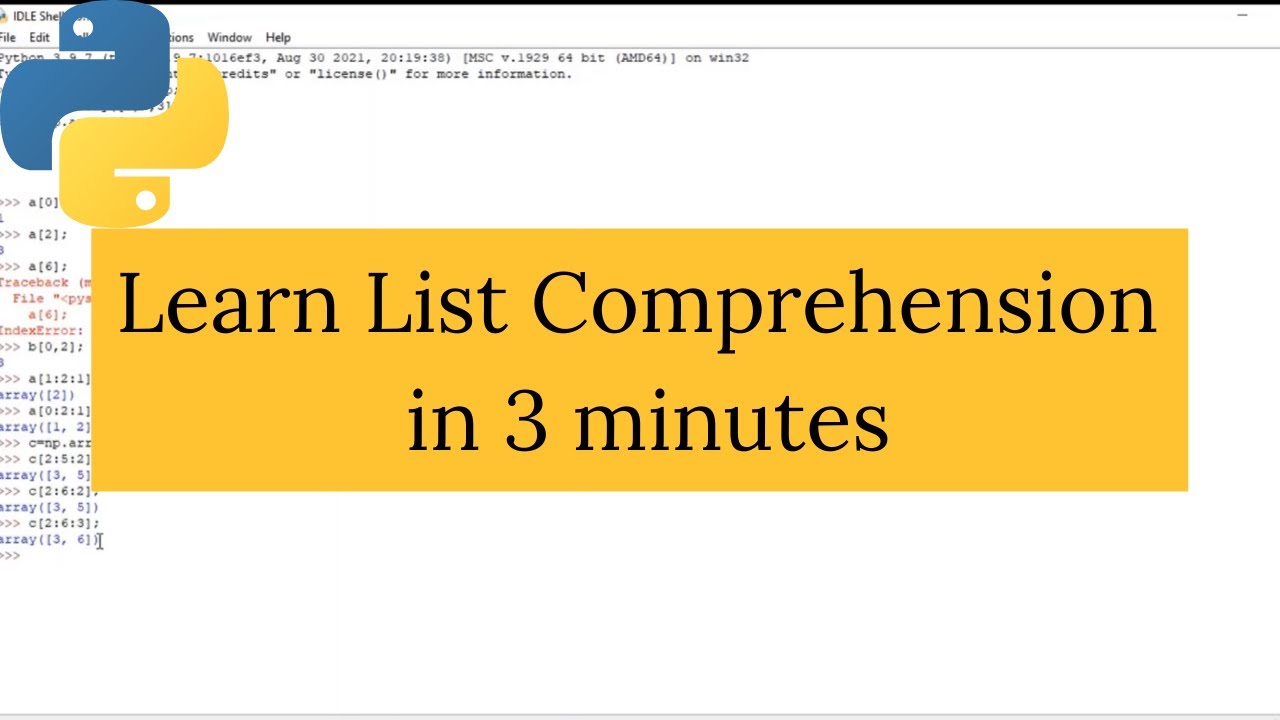What is List Comprehension In Python | Python Interview Question | Python Tutorial