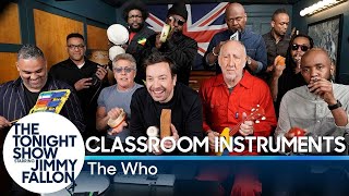Jimmy Fallon, The Who &amp; The Roots Sing &quot;Won&#39;t Get Fooled Again&quot; (Classroom Instruments)