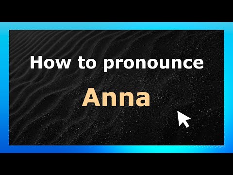 How to Pronounce Anna (French Pronunciation / France) | Pronounce Names