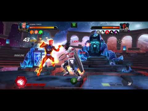 Unduped Human Torch solos Abyss Mephisto. Easiest way possible.