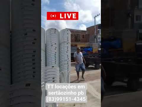TT locações em sertãozinho pb e região. temos: tendas, frizeer, mesas, cadeiras, divulgação volante.