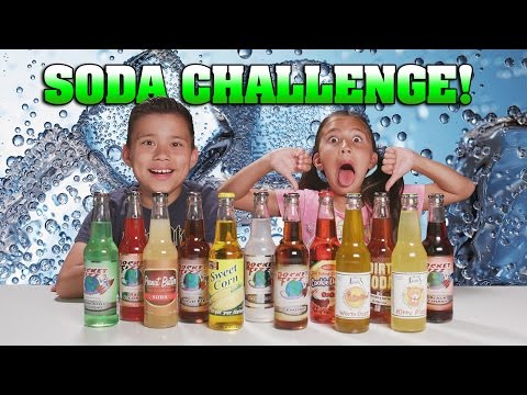 SODA CHALLENGE!!! Kids Drink Weird Soda Flavors! GROSS! Video