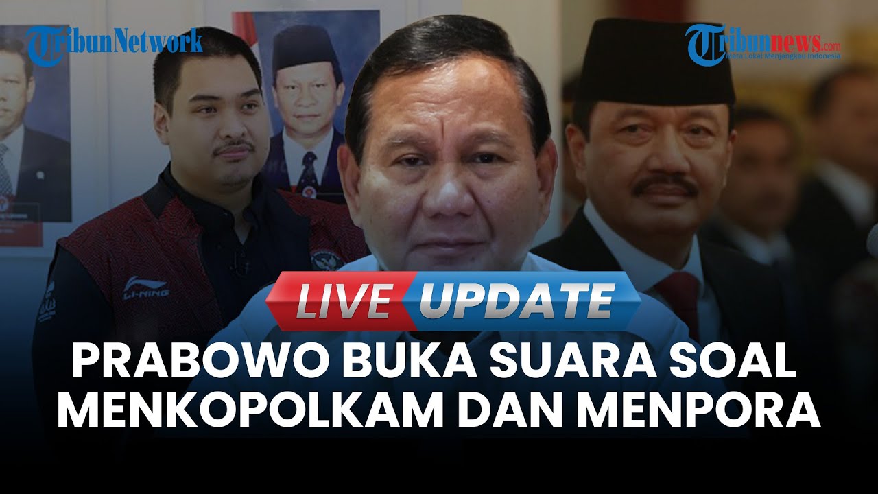 🔴LIVE UPDATE | Kata Prabowo Soal Pengganti Budi Gunawan & Dito Ariotedjo, Kapan Dilantik?