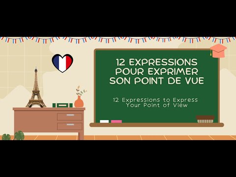12 expressions pour exprimer son point de vue | 12 Ways to Express Your Opinion #LearnFrench #FLE