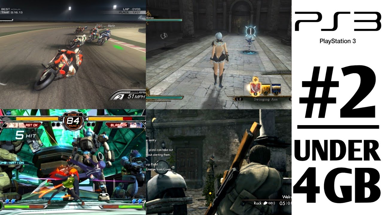Top 50 Under 4GB Games for PS3  - [PART 2]