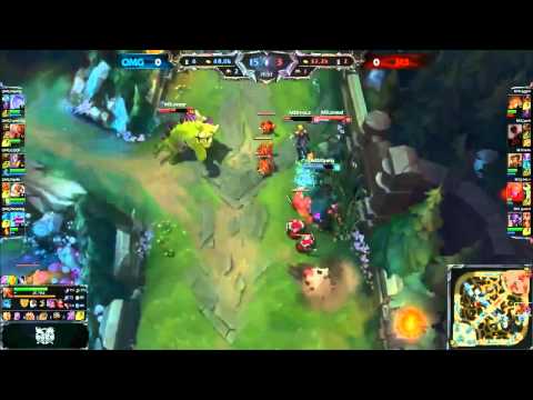OMG Xiyang Nunu VS M3 Dade Viktor Game 1 Highlights   2015 LPL Summer W8D2