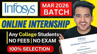 Infosys Springboard Internship 2026 ➤ Free Online Internships for College Students {Limited Time}