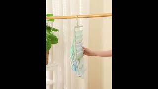 Věšák na spodní prádlo 6 tyčí zelený