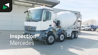 Camion malaxeur Mercedes-Benz Arocs 3240 Arocs 8X4 9m3 Stetter AM 904 Mixer Steel suspension B | Image 4 - Machineryline