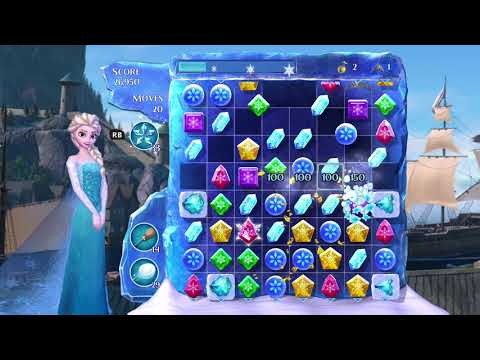 Frozen Free Fall: Snowball Fight Level 272 Walkthrough, No Power Ups