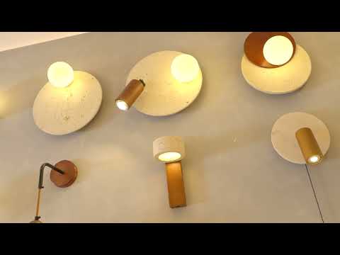 Travertine wall lamp film