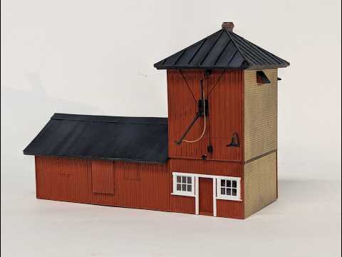 Build walkthrough video for East Broad Top Sandhouse - HO scale kit #2182