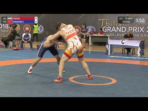 1/4 FS - 92 kg: A. SOLIEV (UZB) v. S. KARADENIZ (TUR)