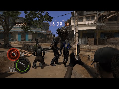 ▶️Resident Evil 5 - Bossmania - Civilian Checkpoint - 4 Players - 150 Kills😎