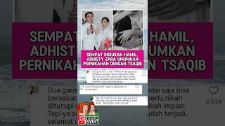 Download lagu Sempat Diisukan Hamil, Adhisty Zara Umumkan Pernikahan dengan Tsaqib mp3