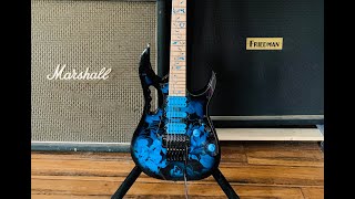 Video thumbnail for Steve Vai - The Ibanez Jem 77P Is A Blue Shred Beast by Marty5150