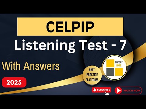 Celpip Listening Mock Test - 7 | Celpip Listening Test Practice With Answers - 2025