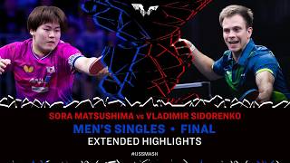 Sora Matsushima vs Vladimir Sidorenko | Extended Highlights | MS Final | #USSmas