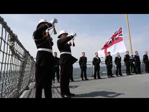 The Royal and German Navy remember the Battle of Jutland on board HMS Duncan