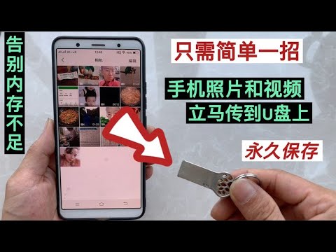 把手机里照片和视频传到U盘上，永久保存，再也不怕丢失了【我爱电器维修】
