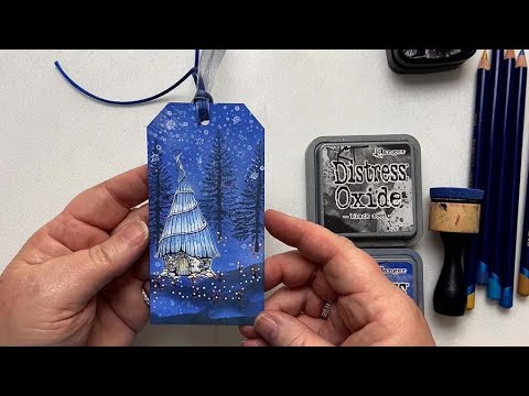 Into The Blue by Karen Telfer - A Lavinia Stamps Tutorial