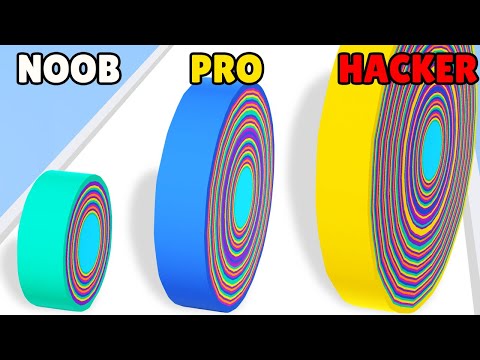 NOOB vs PRO vs HACKER in Peel Runner 3D