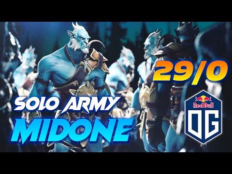 OG.MidOne Phantom Lancer - 29/0 SOLO ARMY - Dota 2 Pro Gameplay [Watch & Learn]