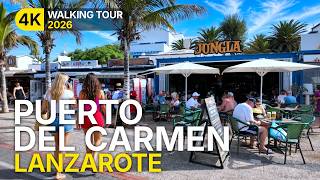 Explore Puerto del Carmen: Los Pocillos to Matagorda | 4K Lanzarote Walking Tour