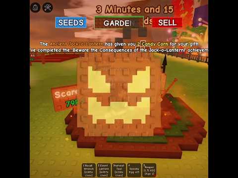 Beware the consequences of the Jack-o-Lantern! 🎃 #roblox #growagarden #shorts