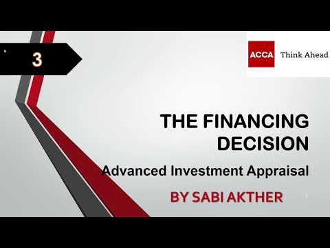 ACCA I Advanced Financial Management (AFM) I Financing Decision - AFM Lecture 3