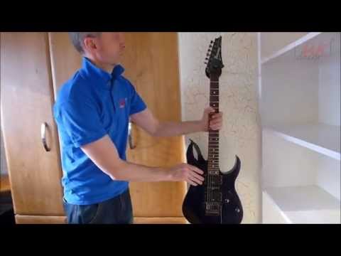 Decorating ideas: Cool feature wall (Crackle effect) guitar corner - by UK Decor