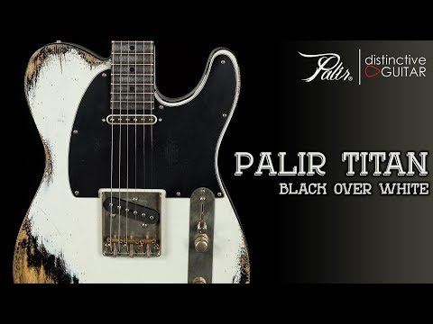 Palir Titan Classic White Over Black w/ Black Binding - Porter Pickups image 14