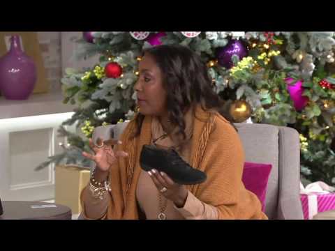 Clarks Nubuck Leather Lace-up Shoes - Medora Bella on QVC