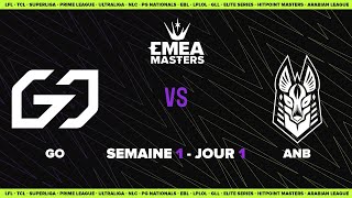 EMEA Masters Summer 2023 - Play IN - GO vs ANB